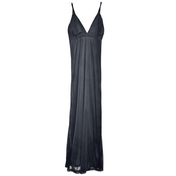 Hourglass Black Sleeveless Maxi Dress Empire Waist - Picture 1 of 8